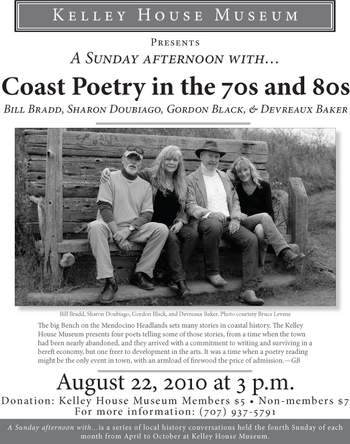 Poetry in the 70's & 80's, Bill Bradd, Sharon Dubiago, Gordon Black, Devreaux Baker